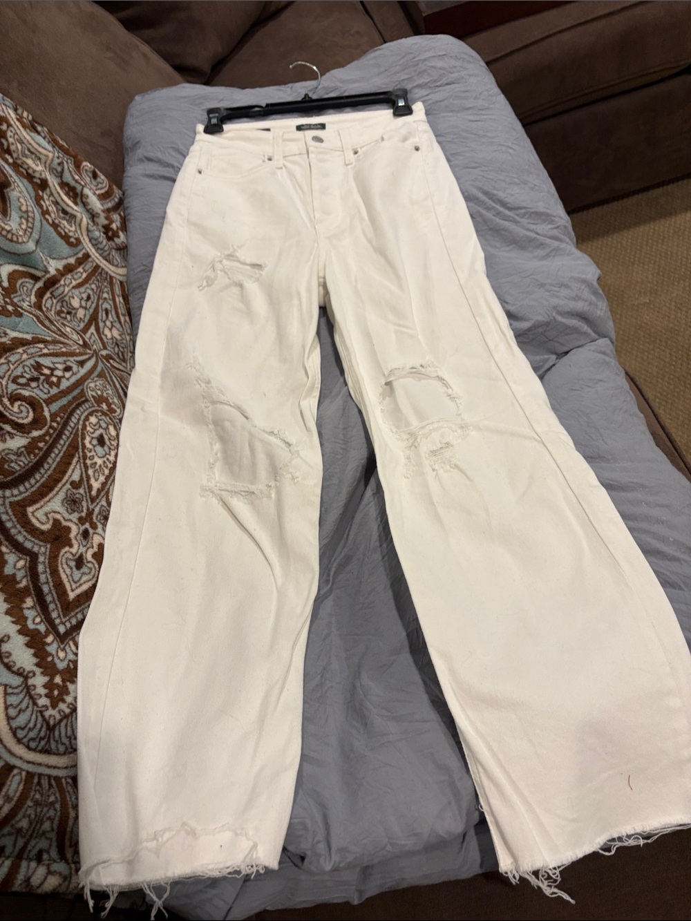 Wild fable highest rise, straight leg distressed jeans